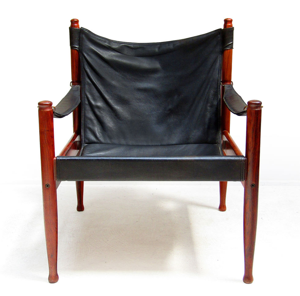 Erik Worts Niels Eilersen Safari Chair Rosewood Leather Wörtz