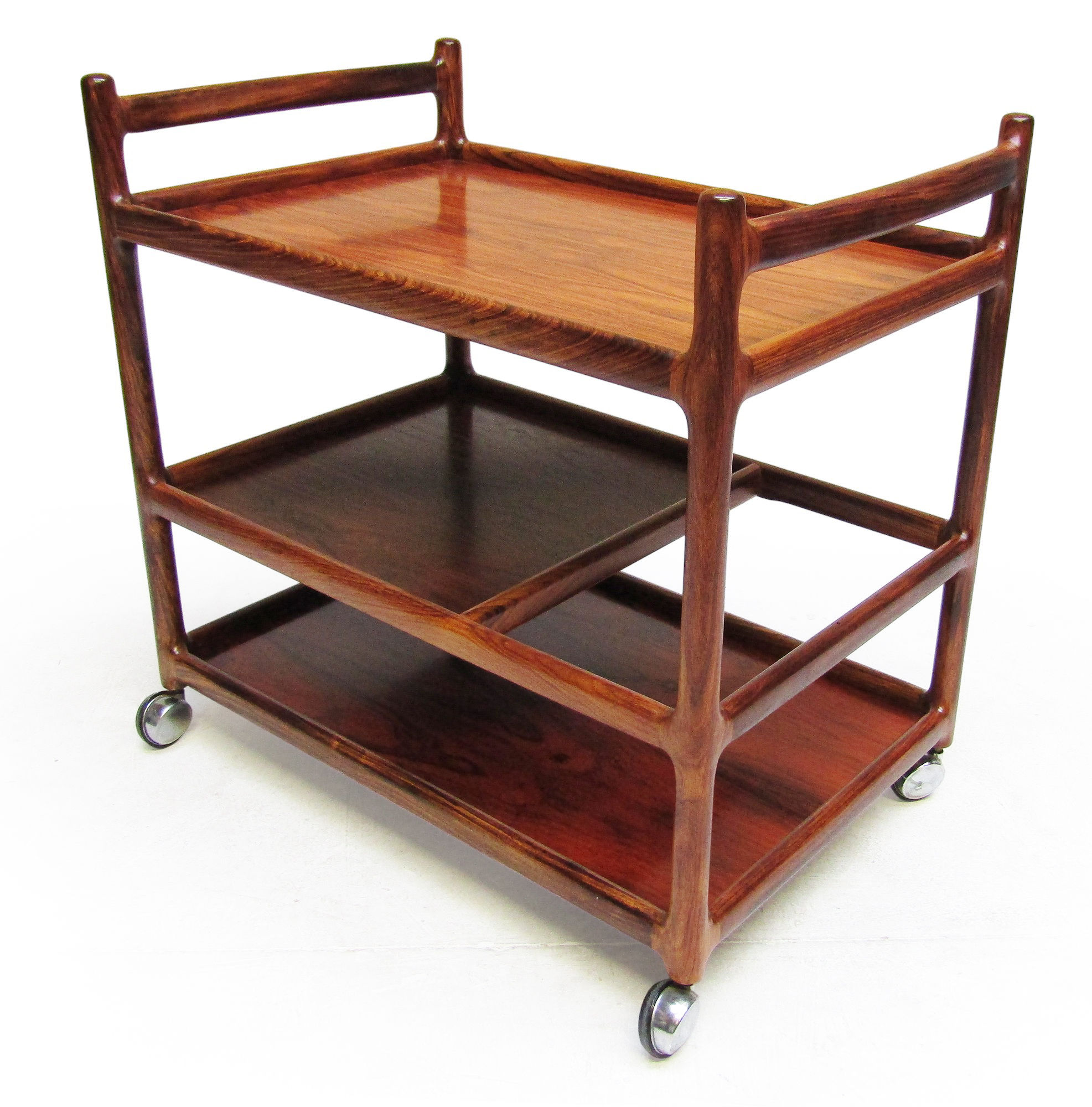Danish Bar Cart Rosewood Henning Korch CFC Silkeborg