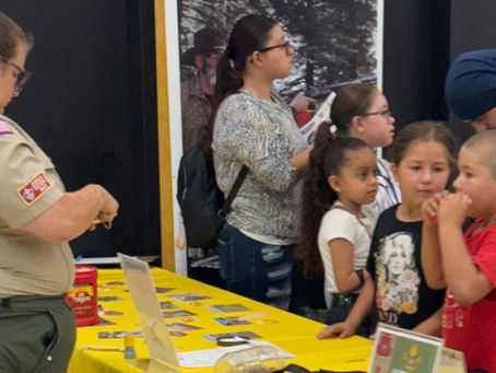 Kids at community event