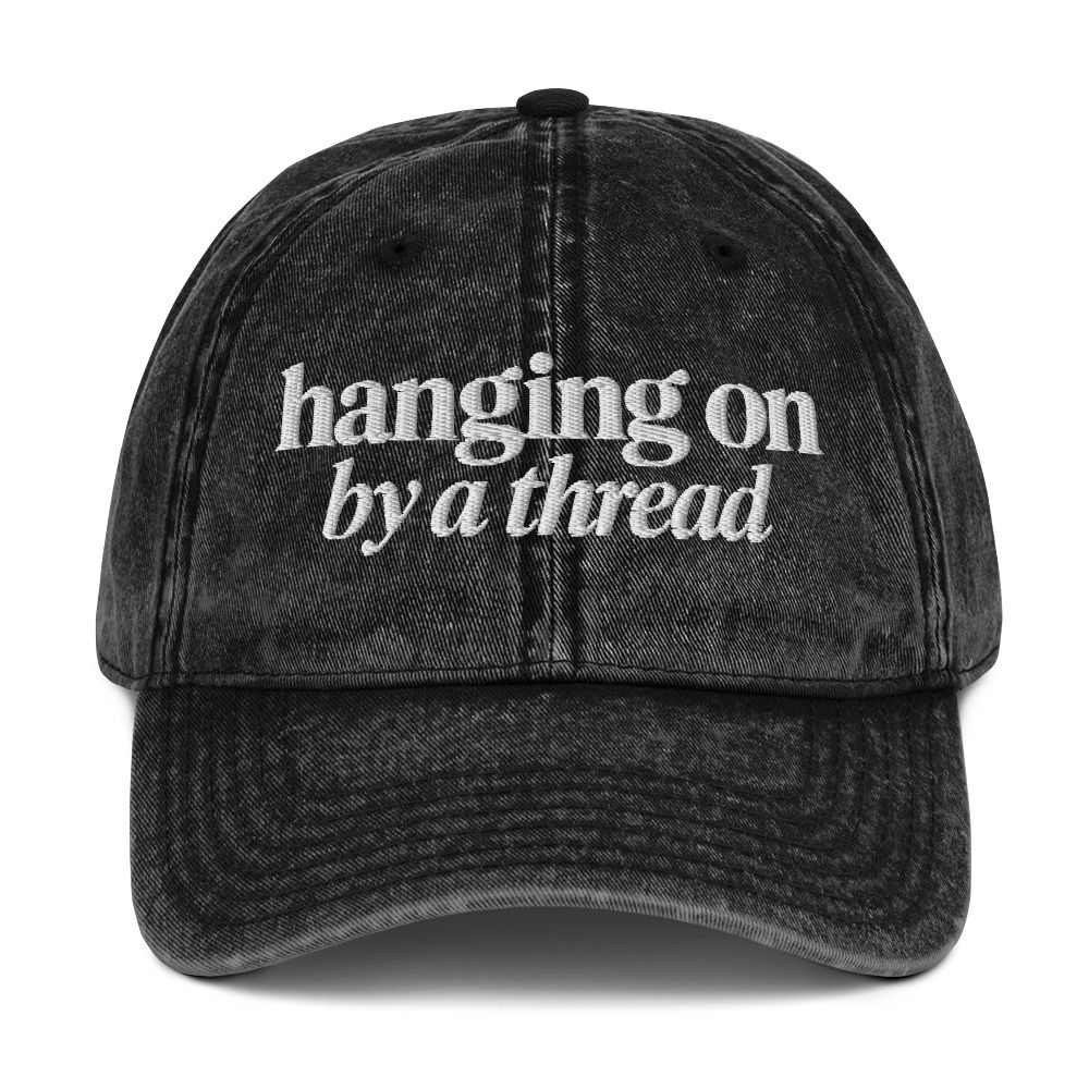 Hanging On By a Thread Vintage Hat