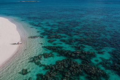 Aerial photo Lanikai family photography
