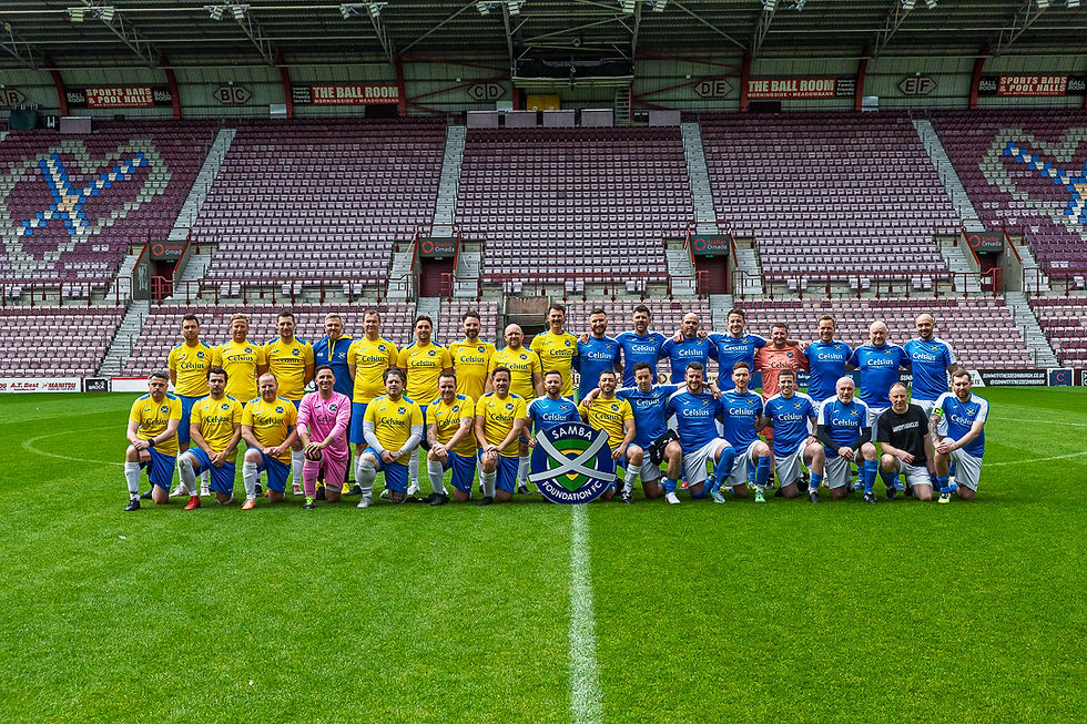Samba Foundation at Tynecastle FC home of Heart of Midlothian FC