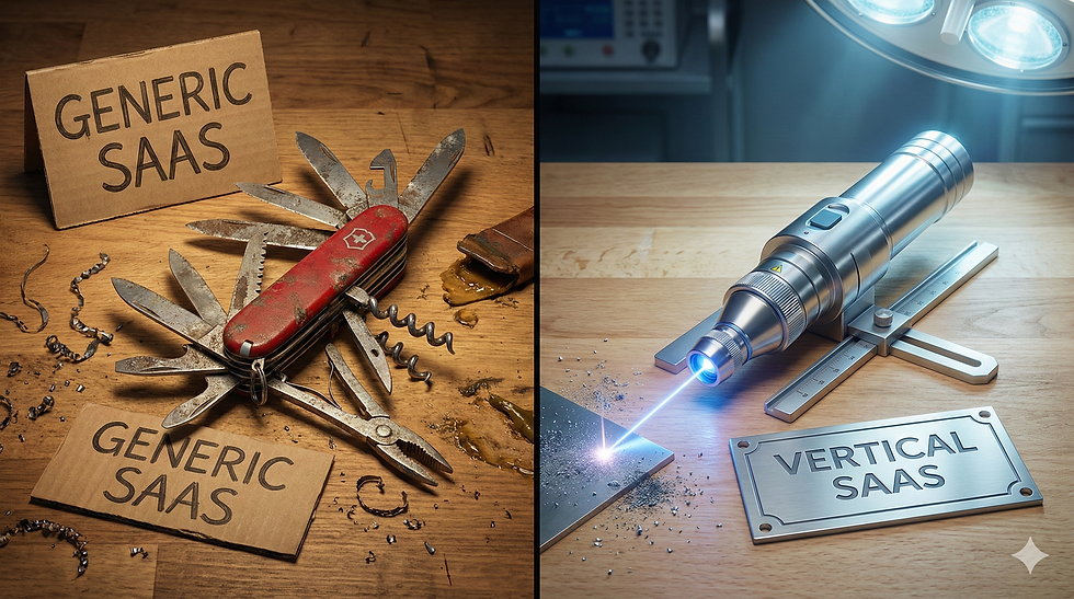 The Revenge of 'Boring' Industries: Why Vertical SaaS is the New Gold Rush - The Swiss Army Knife Problem