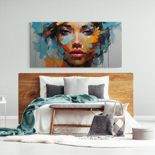 Toile Visage Peinture V14