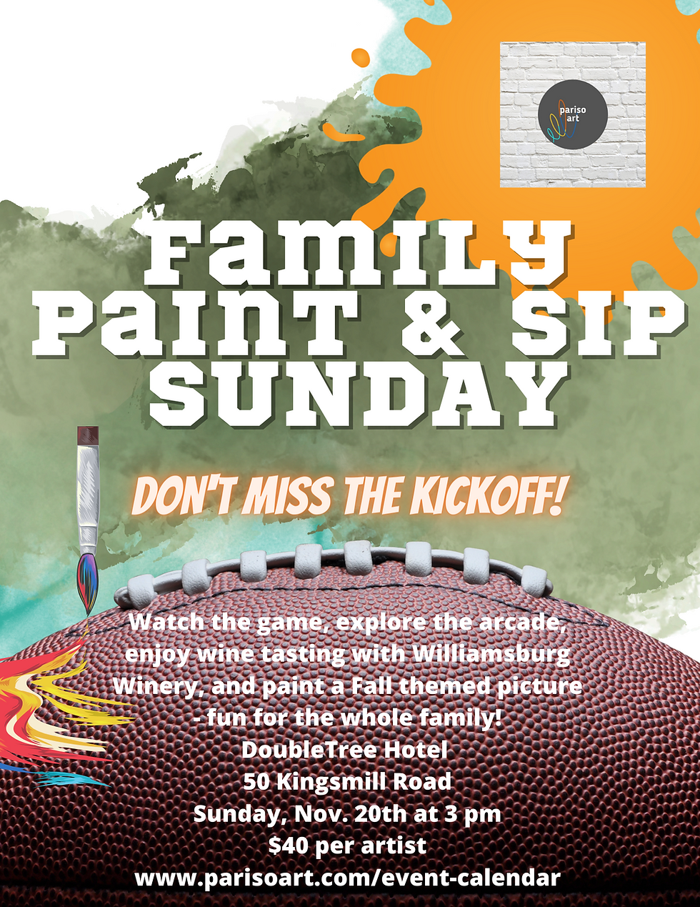 Family Paint & Sip Sunday at DoubleTree Hotel Williamsburg