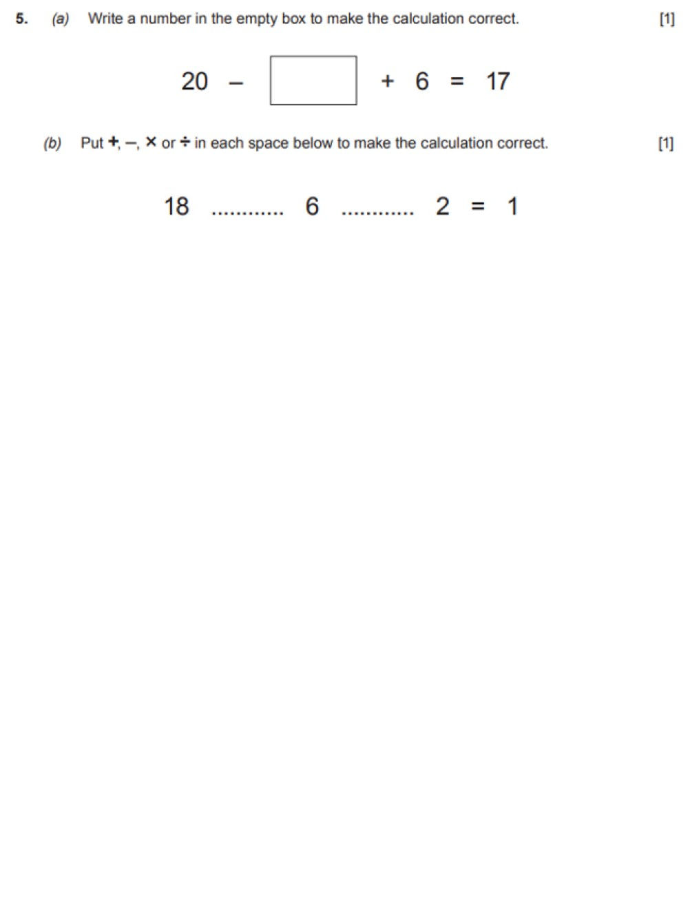 GCSE past paper question