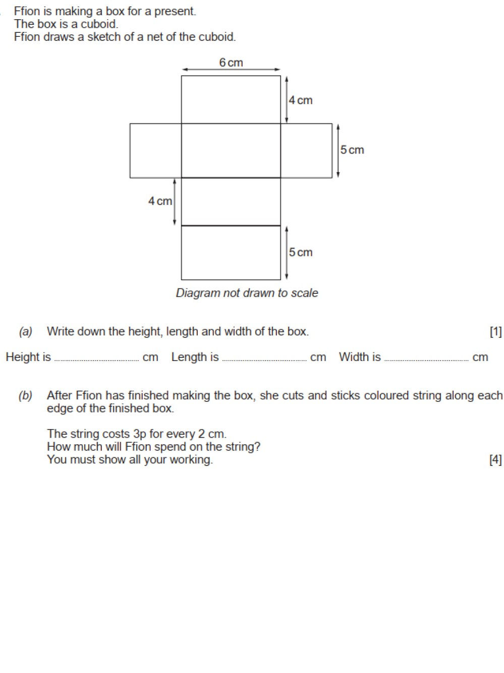 GCSE past paper question