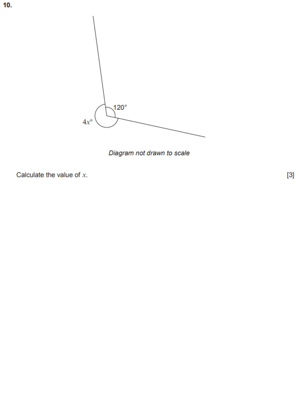 GCSE past paper question