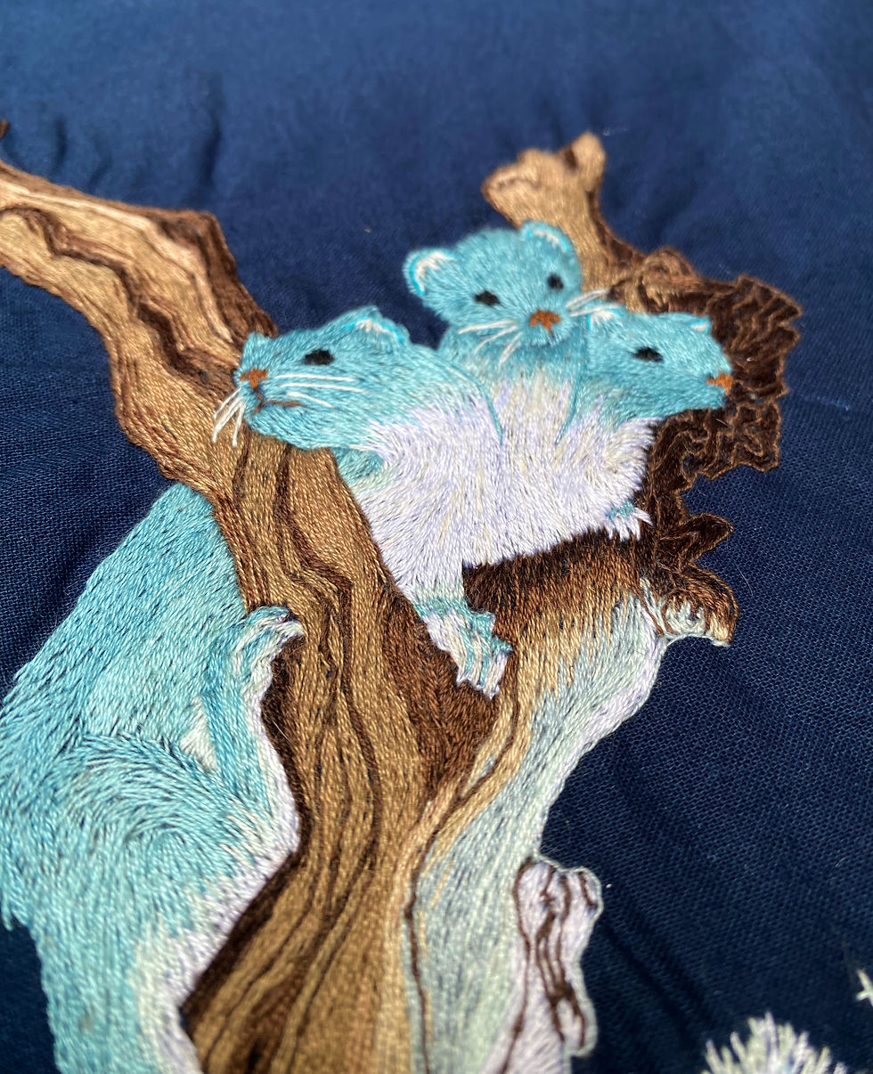 Thumbnail: Embroidery Pattern & Guide: Cerberus Weasel