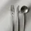Thumbnail: Silver Brushed Minimalist Flatware