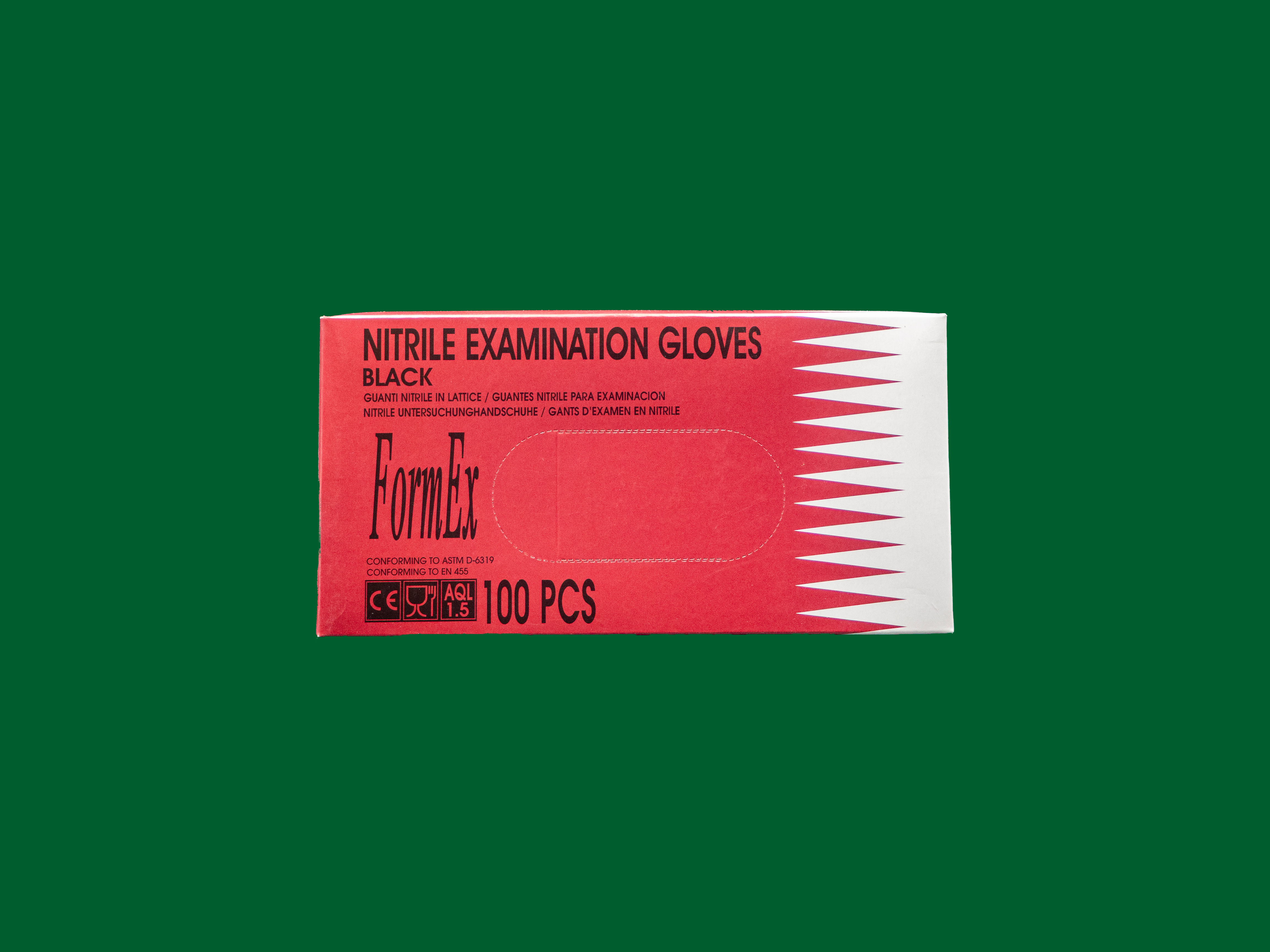 STANDARD NITRILE GLOVES BLACK M