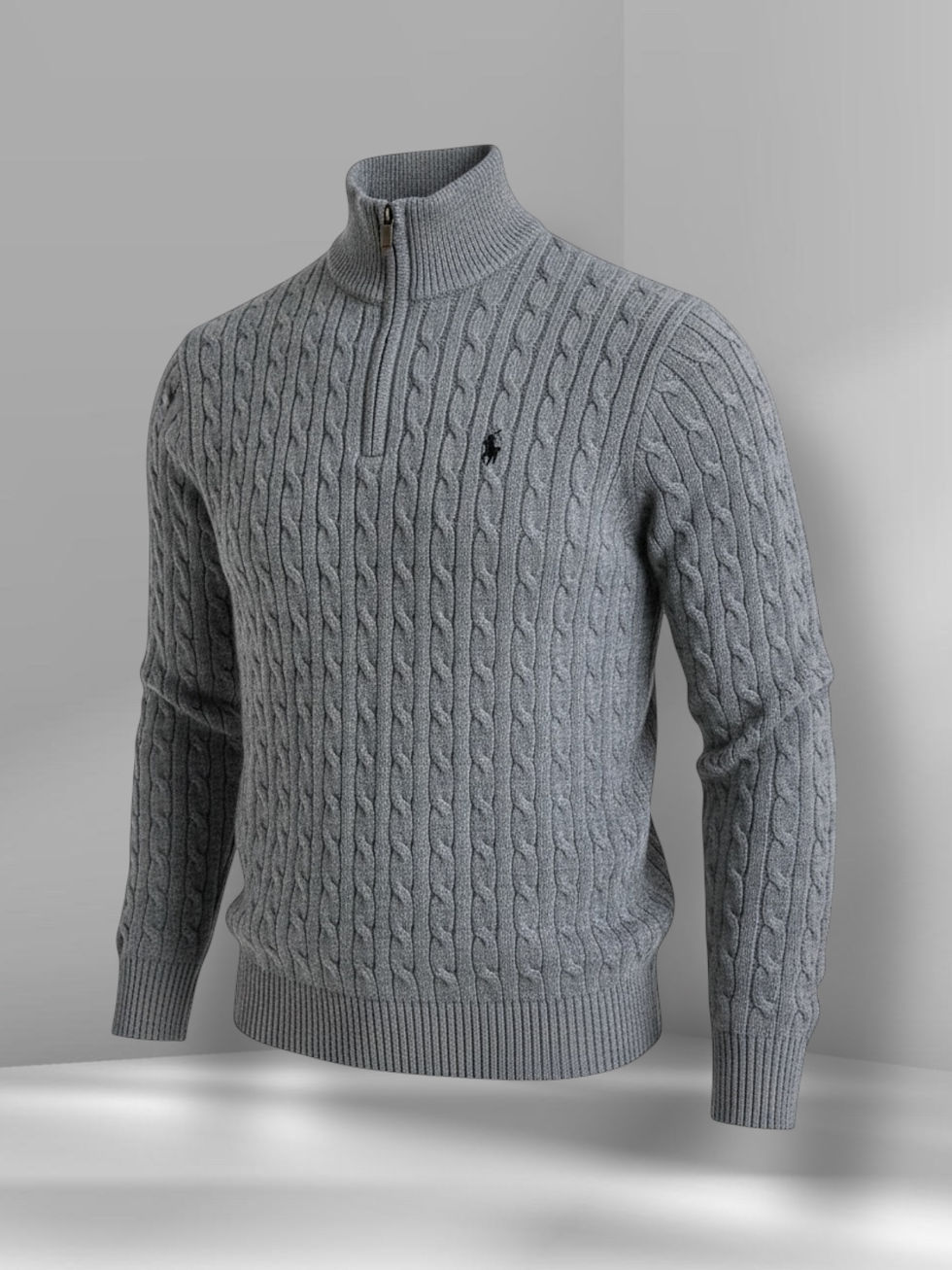 Thumbnail: Ralph Lauren Halfzip Grau
