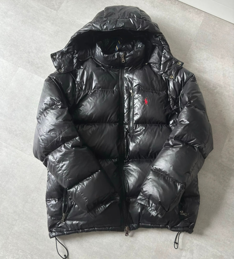 Miniaturbild: Ralph Lauren Winterjacke Schwarz Shiny