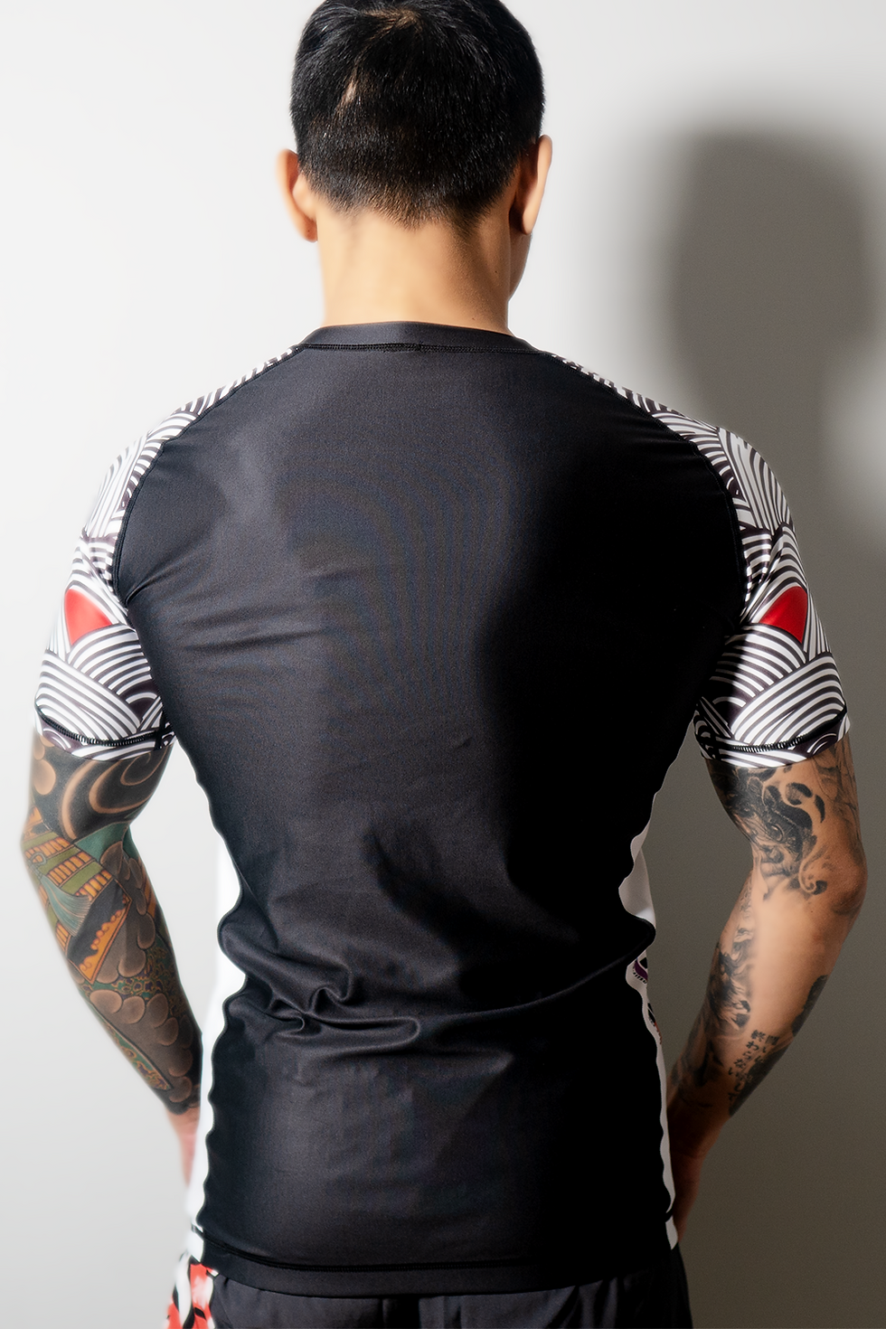 縮圖：柔術防磨衣 - 青波海紋理 | Jiujitsu rashguard - Seigaiha patterns