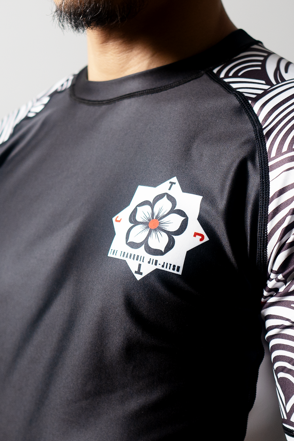 縮圖：柔術防磨衣 - 青波海紋理 | Jiujitsu rashguard - Seigaiha patterns