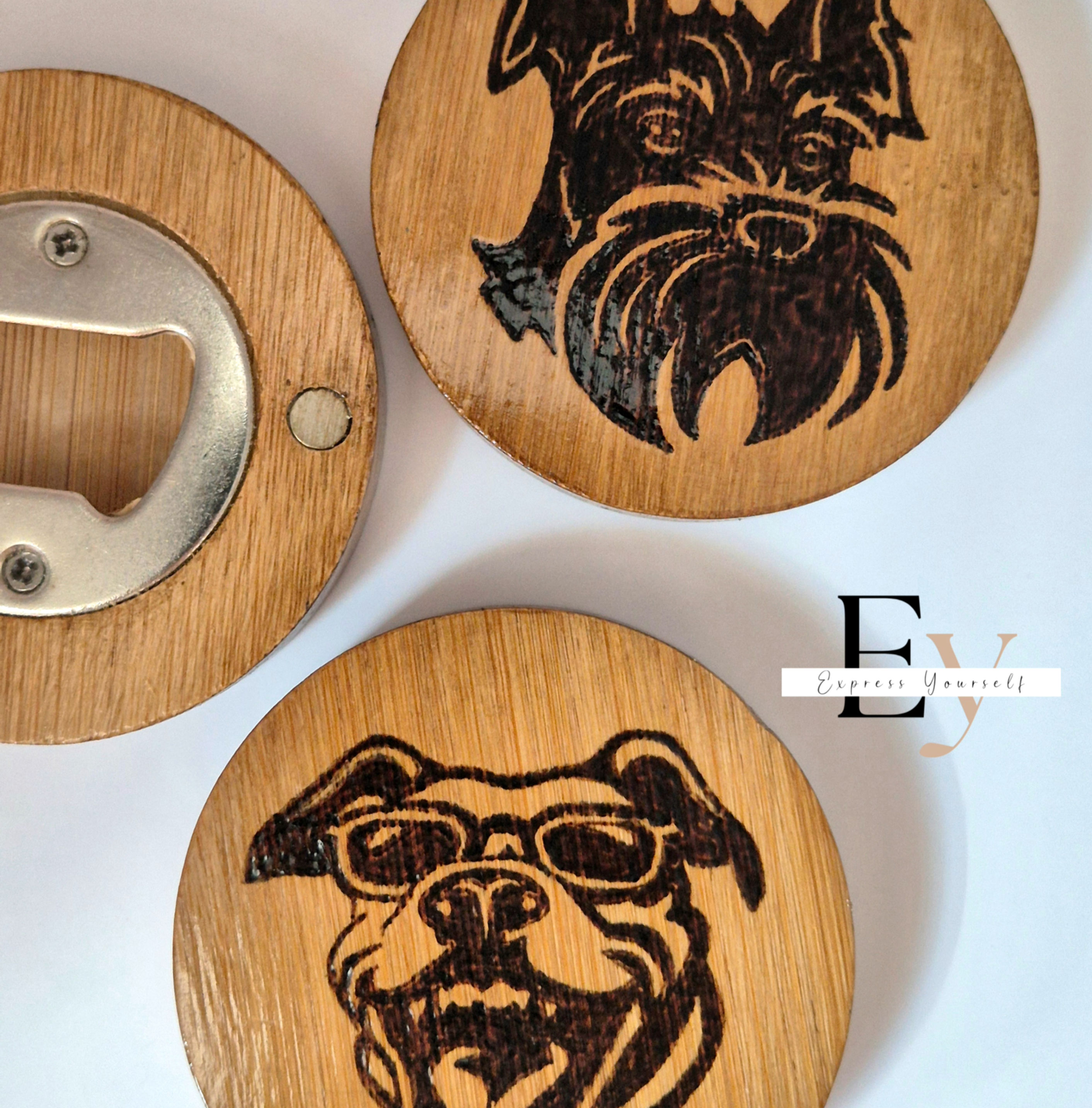 Magnetic bottle openers - Dogs