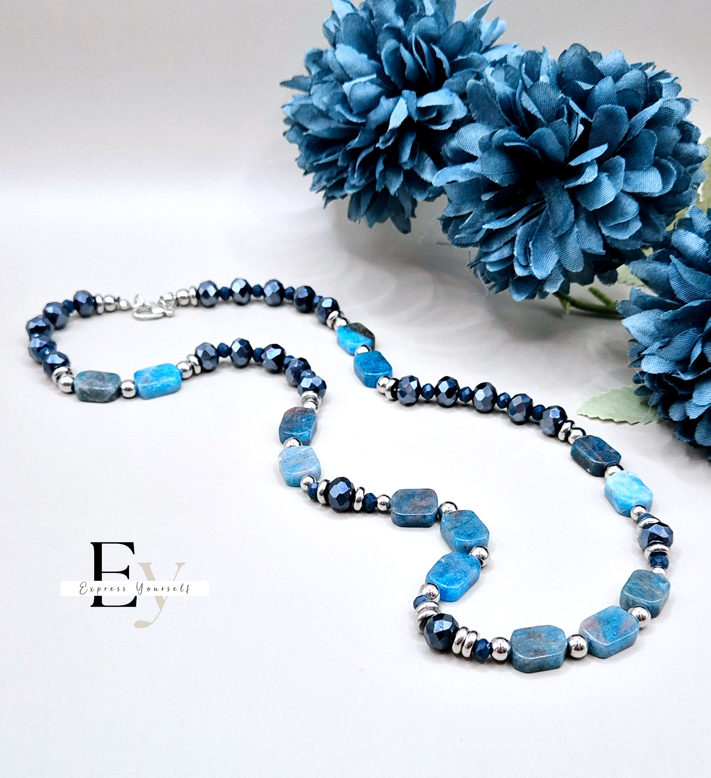 Blue Apatite necklace