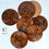 Thumbnail: Wood coaster set - Coffee