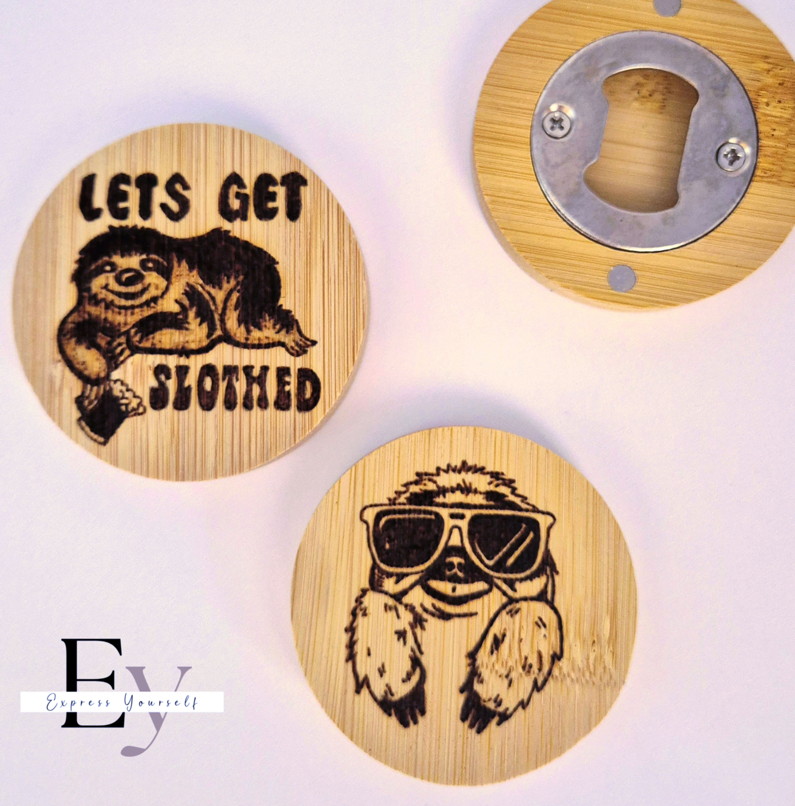 Magnetic bottle openers - Sloths