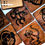 Thumbnail: Wood coaster set - Monkeys