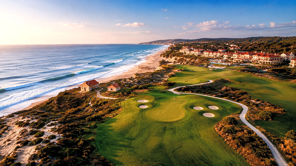 Lush golf course background