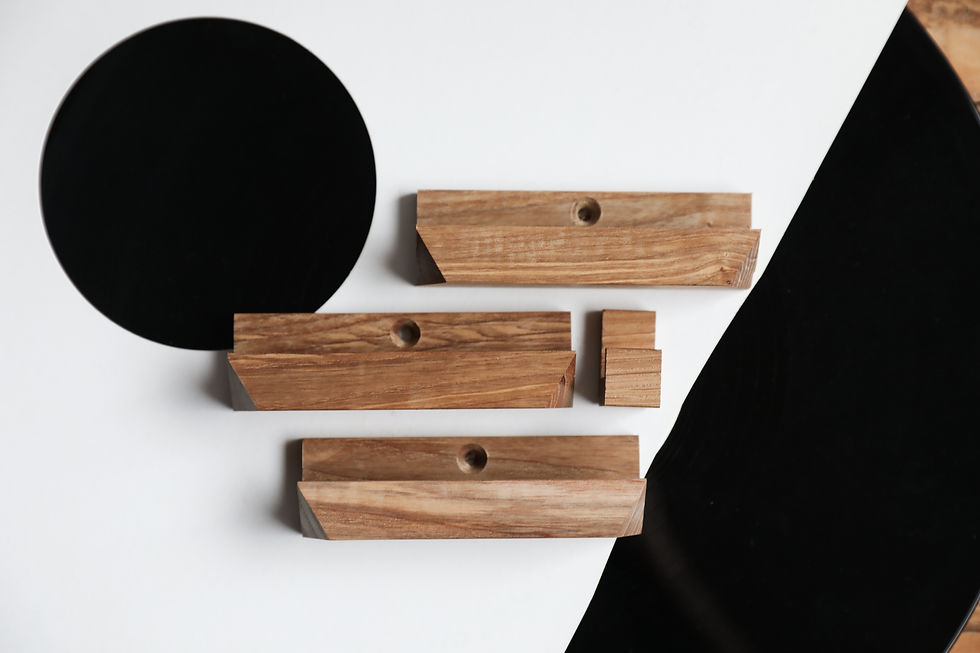 Thumbnail: Olive Ash Vinyl Record Shelf Made Using Reclaimed Wood by URURA