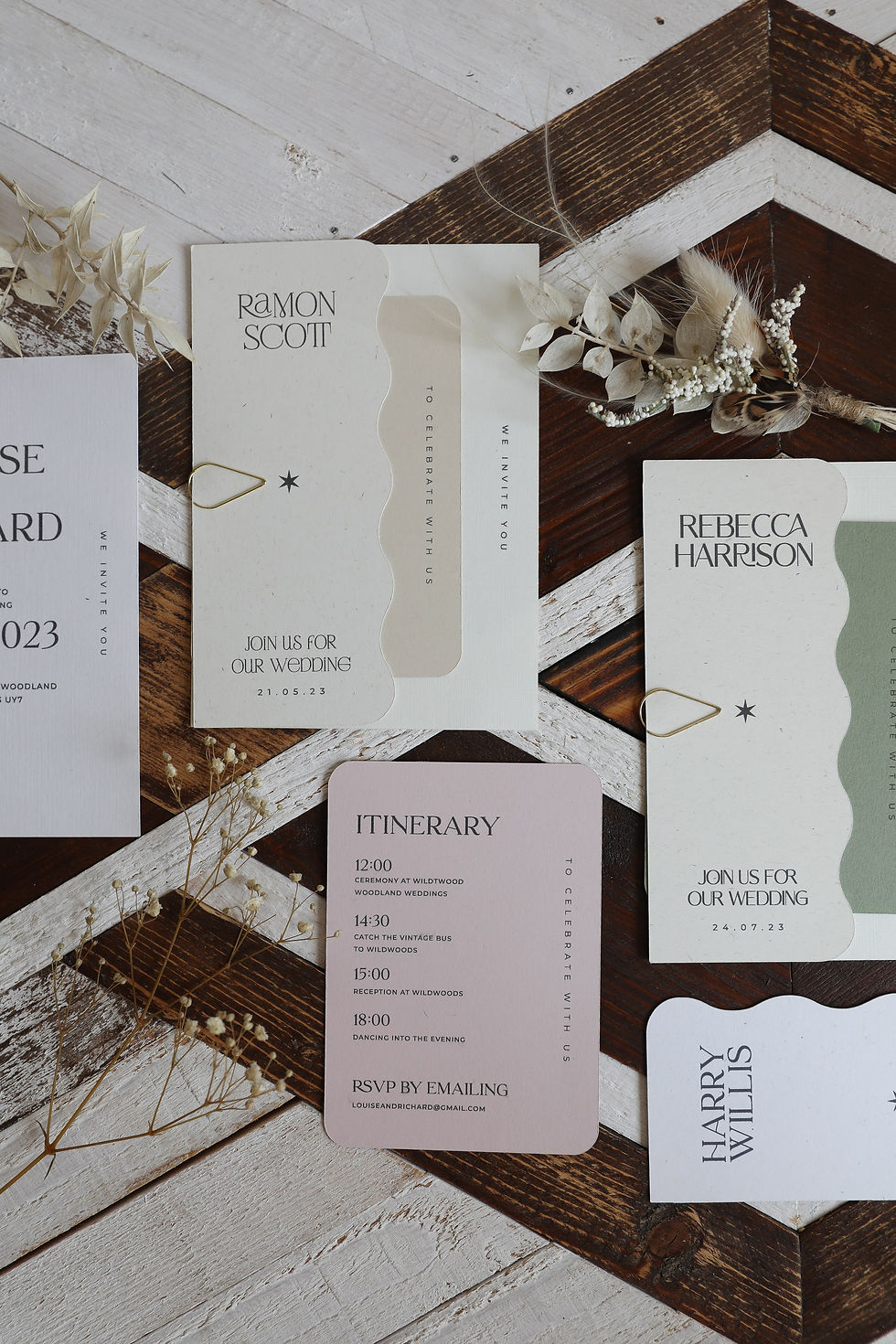 Thumbnail: Palms Wedding Invitation Suite