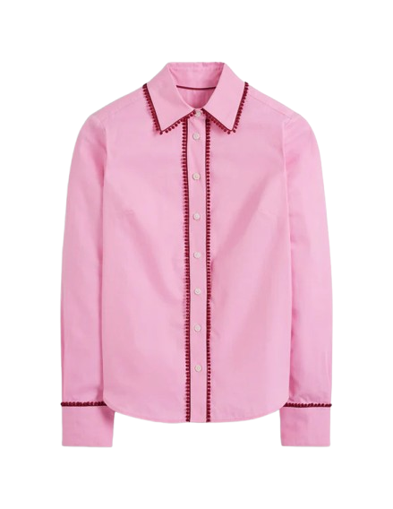 Sienna Interest Pom Pink and Red