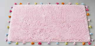 Pink PB Tassel Bath Mat