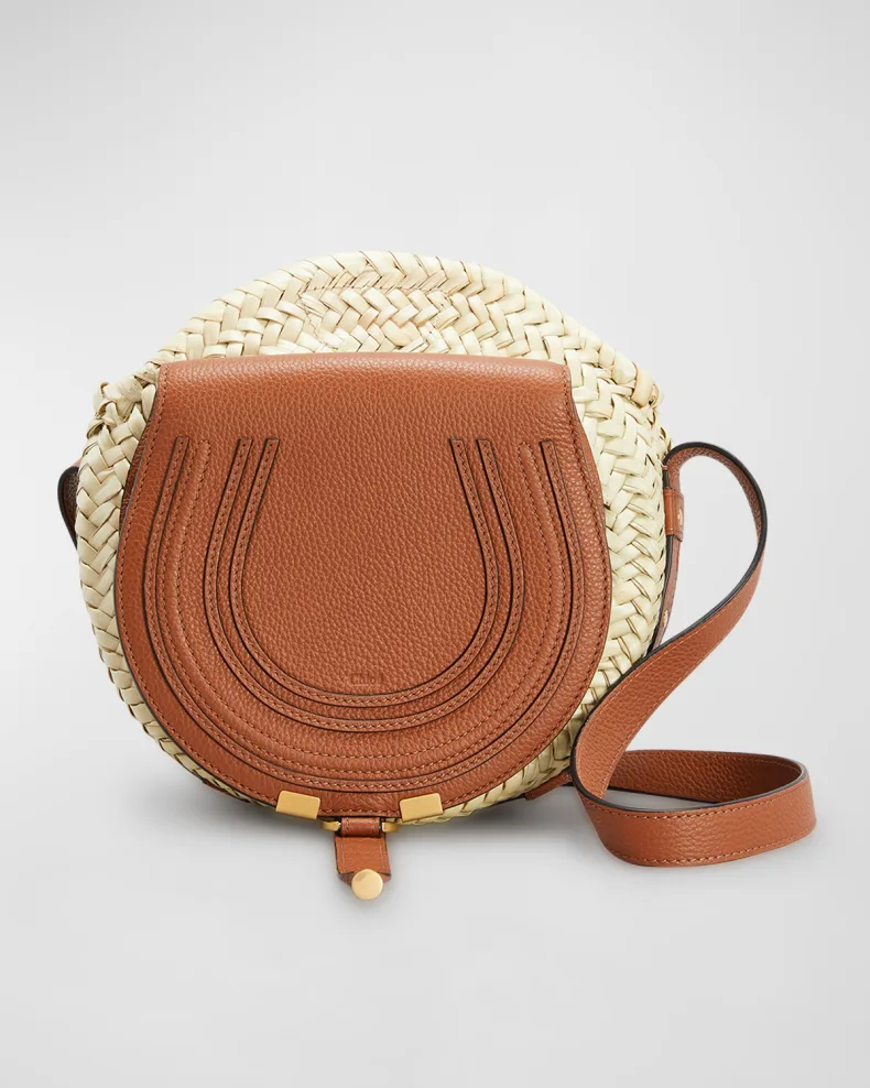 Raffia & Leather Crossbody