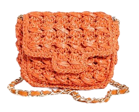 Caterina Bertini Woven Bag Orange