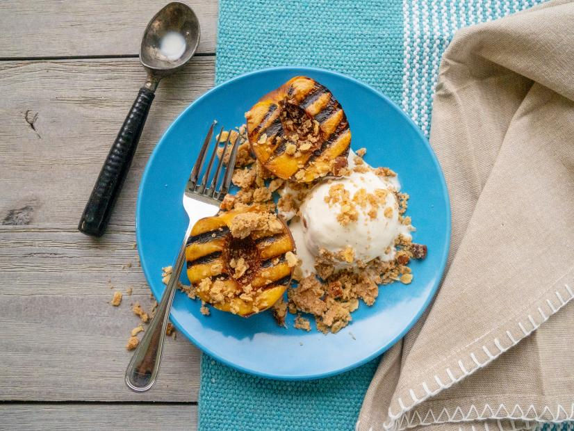 Grilled Peach Crumble