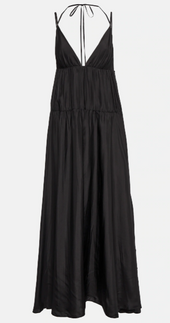 Joseph Silk Maxi Dress Black
