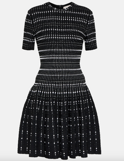 Alexander McQueen Mini Dress Black and White