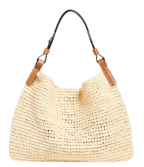 Proenza Schouler Raffia Bag Neutral and Leather
