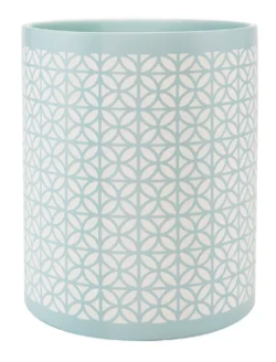 Dakota Fields Waste Bin Blue and White