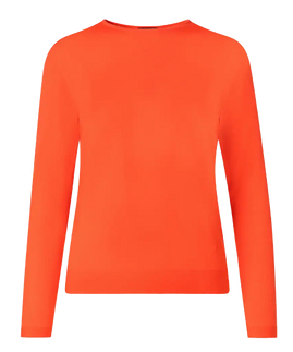 Akris Cashmere-Silk Sweater Coral