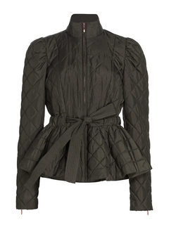 Marie Oliver Tie-Waist Jacket Army Green