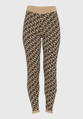 Stella McCartney Knit Leggings Multicolor Wave Pattern