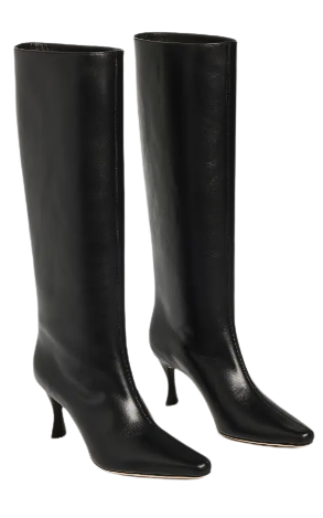 By Far Calf Leather Boots Black