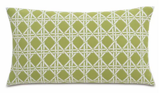 Eastern Accents Lavinia Pillow Green and white