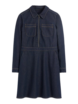 Flippy Denim Short Dress Denim