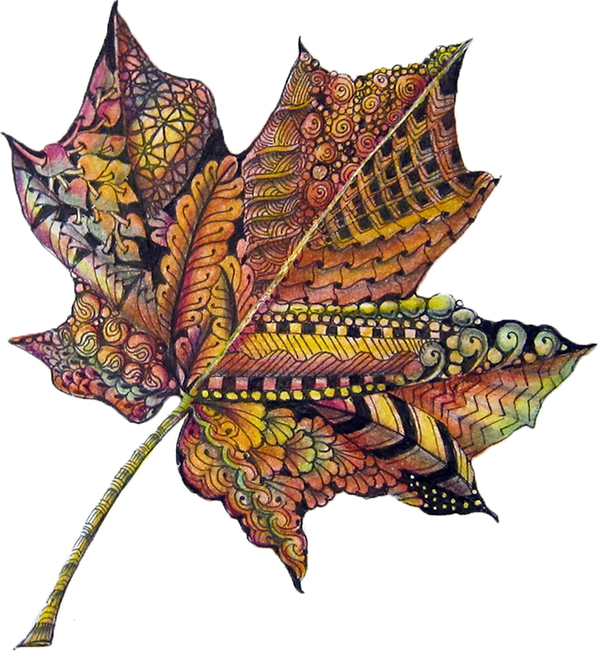 Botangle Logo - Zentangled Leaf