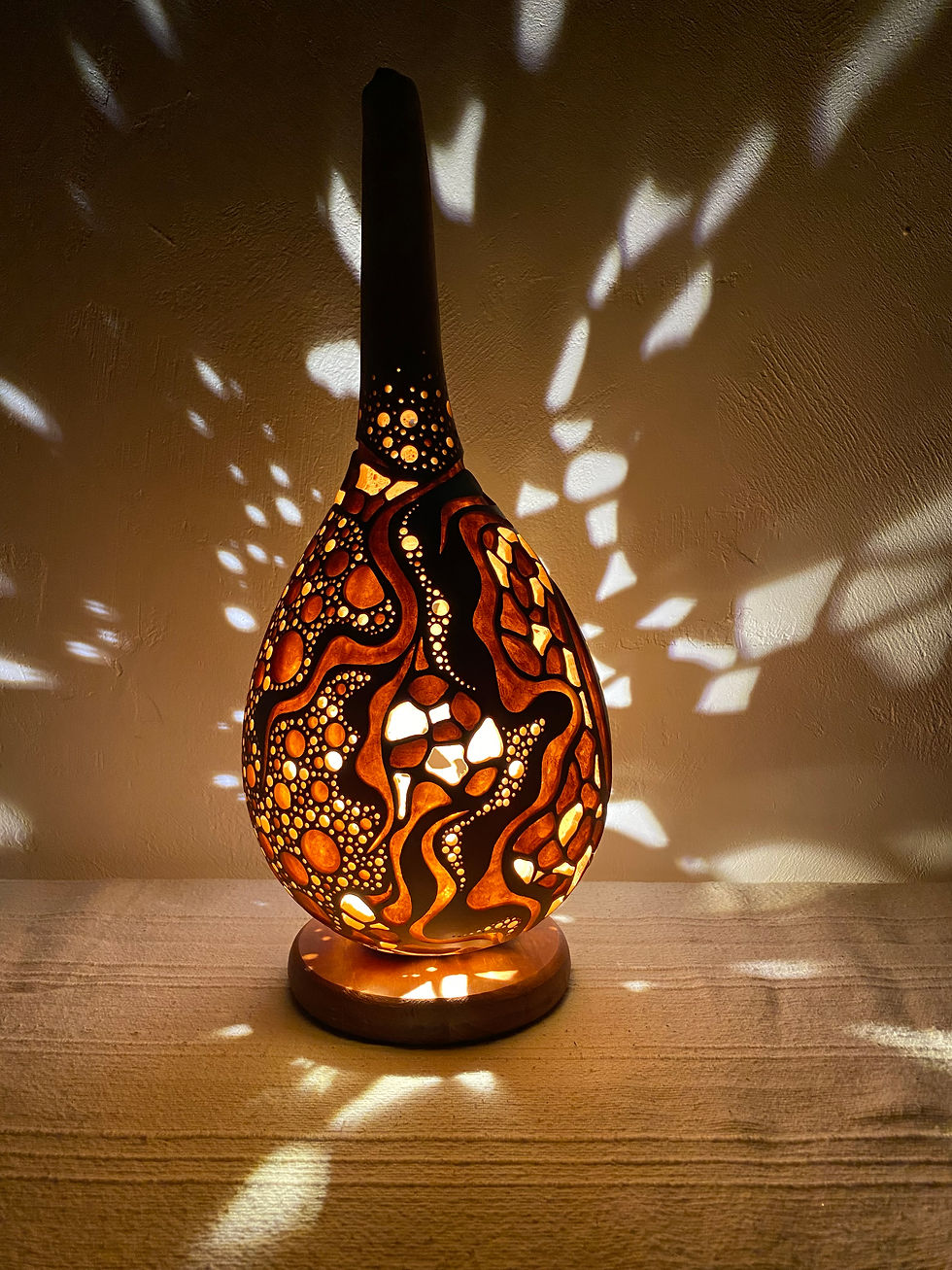 Thumbnail: # Gourd lamp　Table lamp＃251127
