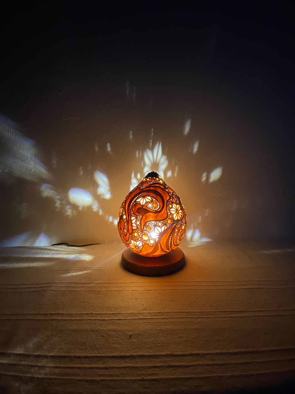 Thumbnail: # Gourd lamp　Table lamp＃250803
