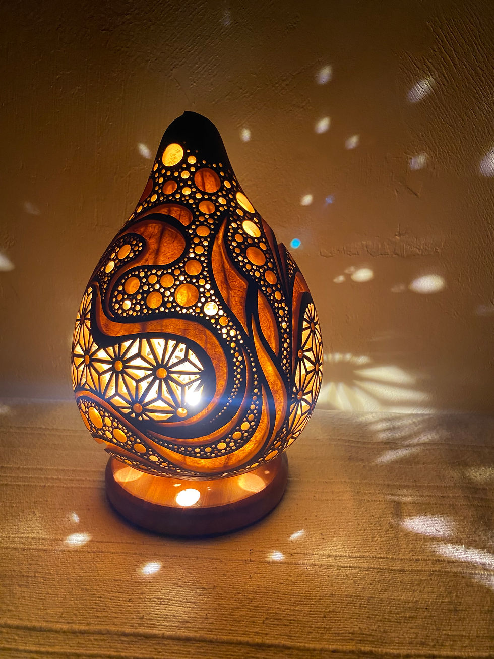 Thumbnail: # Gourd lamp　Table lamp＃251121