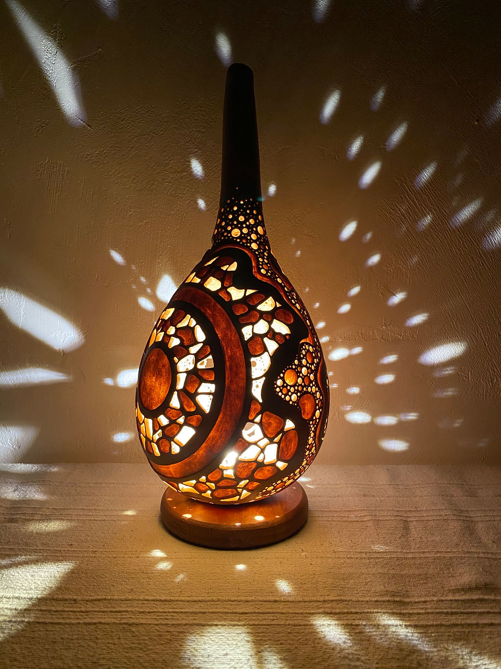 Thumbnail: # Gourd lamp　Table lamp＃251127