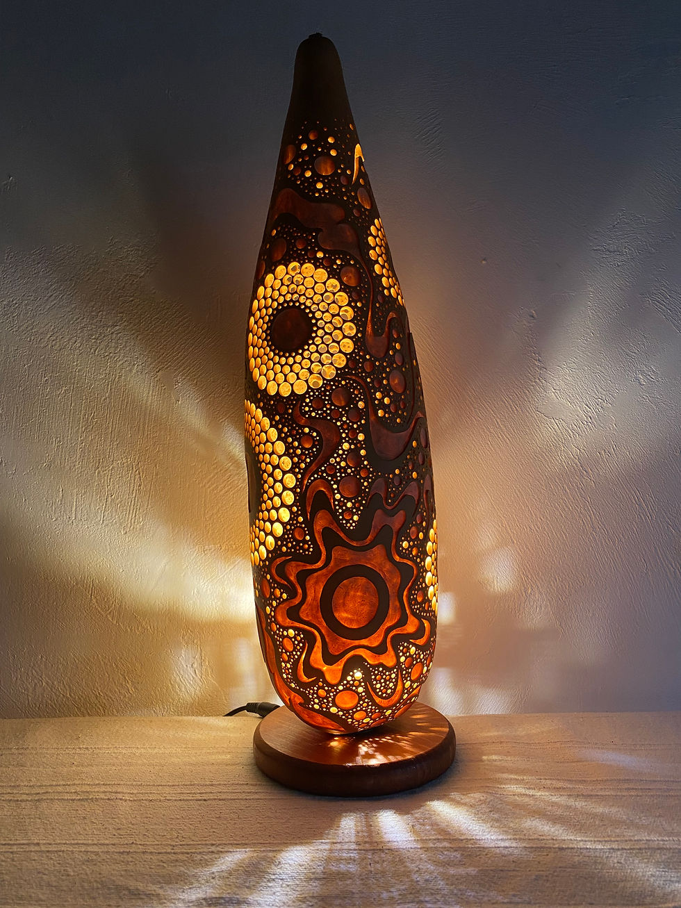 Thumbnail: # Gourd lamp　Table lamp#251110