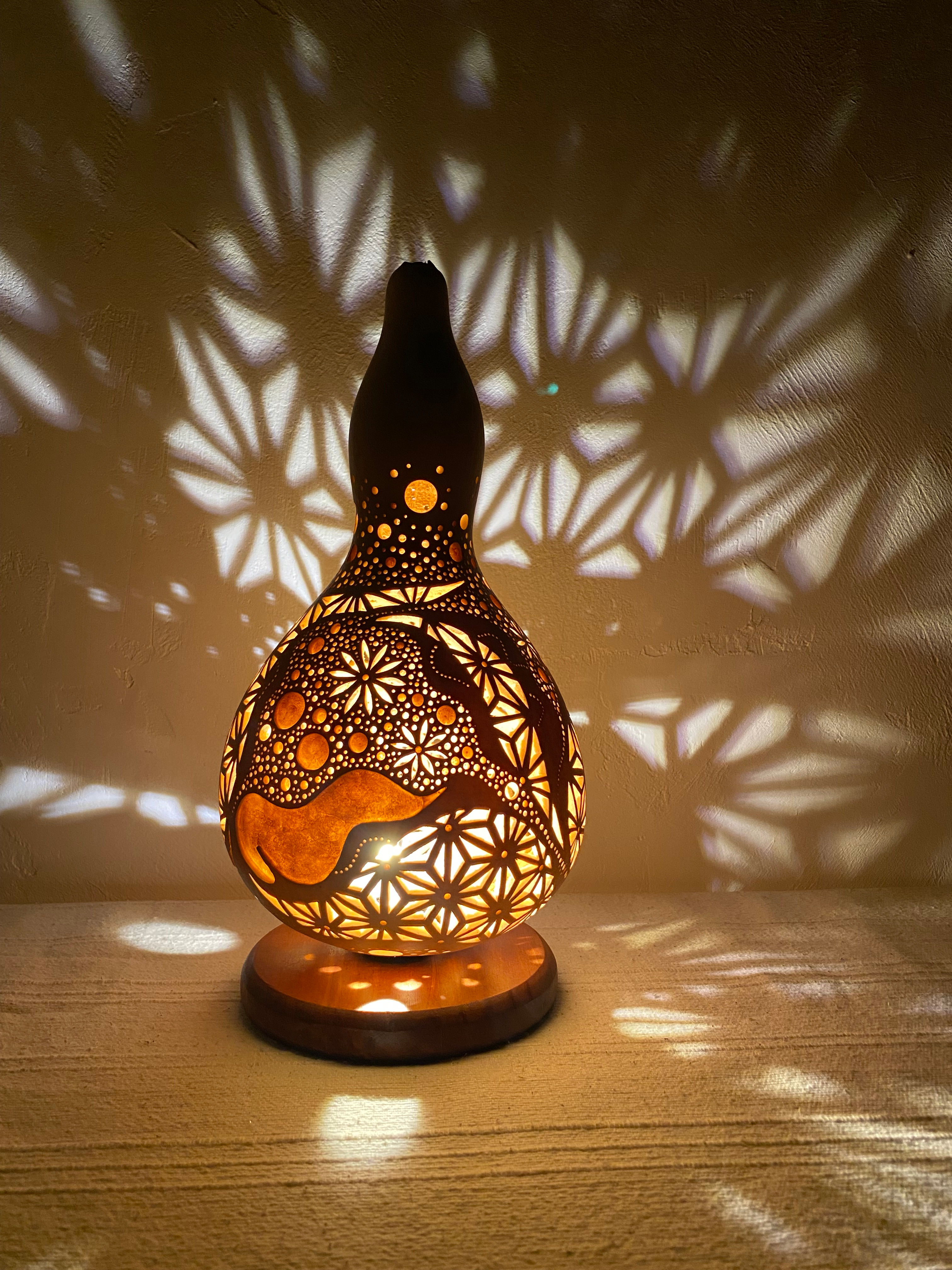 # Gourd lamp Table lamp#250912