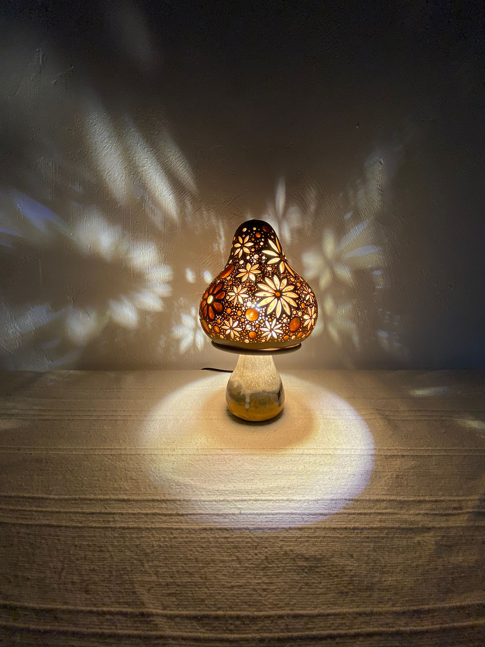 サムネイル： Gourd lamp Mushroom Lamp#251010